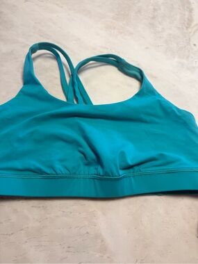 lululemon athletic Teal Strappy Sports Bra